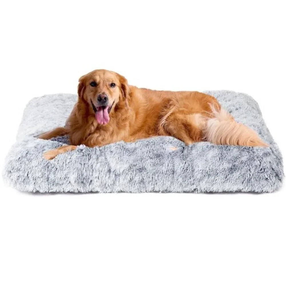 Large Plush Dog Pet Bed,Washable Dog mat with Non-Slip Bottom for Large